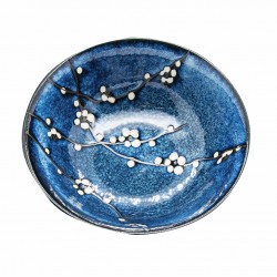 CUENCO AZUL CEREZOS 21CM...